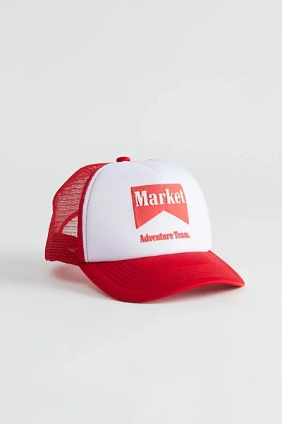 Market Adventure Team Trucker Hat In Red/white