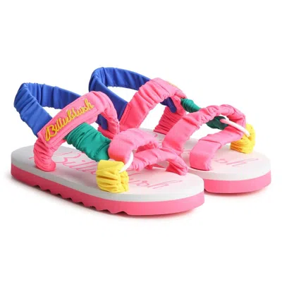 Billieblush Kids' Girls Multicoloured Velcro Strap Sandals In Multicolor