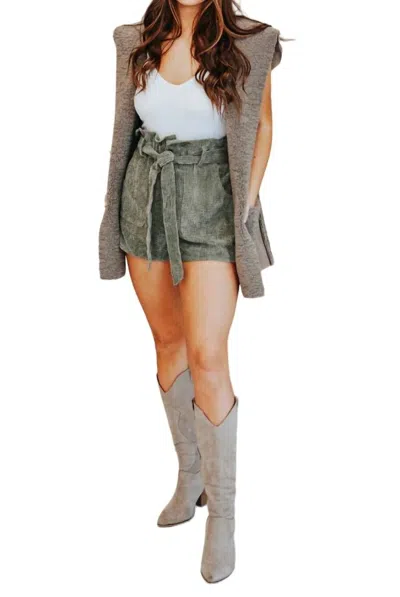 She + Sky Crop Til You Drop In Cool Grey In Multi