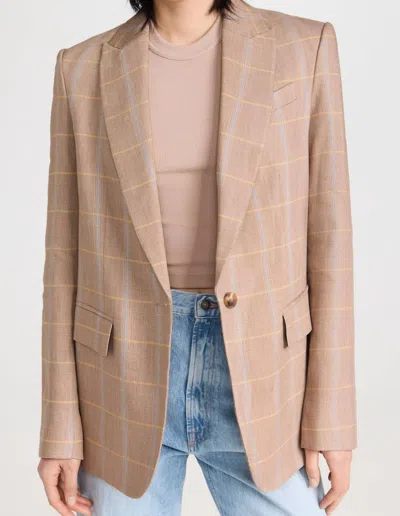 A.l.c Donovan Jacket In Tawny Plaid In Multi