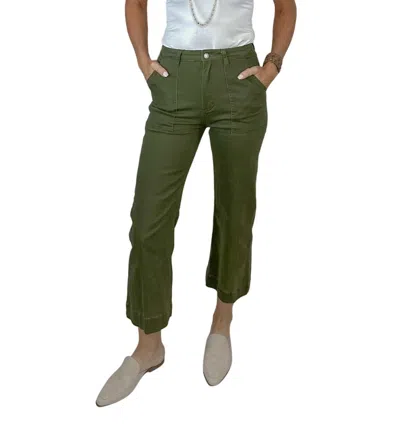 Signature8 Claire Cropped Cargo Pants In Green