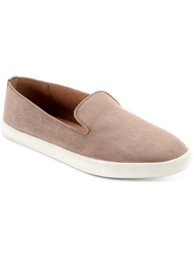 Style & Co Pennyy Womens Faux Suede Padded Insole Loafers In Beige