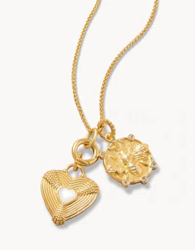 Spartina 449 Women's Always Beloved Charm Necklace In Gold