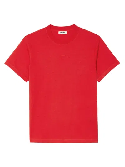 Sandro Men's Short-sleeved T-shirt In Red