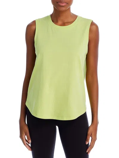 Aqua Womens Activewear Workout Tank Top In Yellow