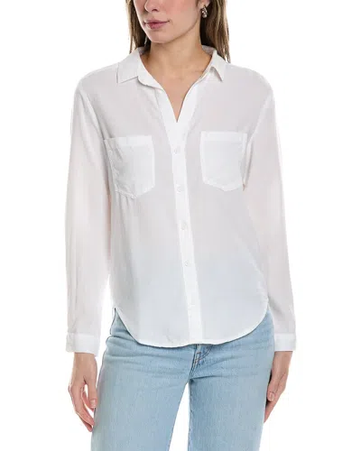 Bella Dahl Two Pocket Button Down Shirt In White