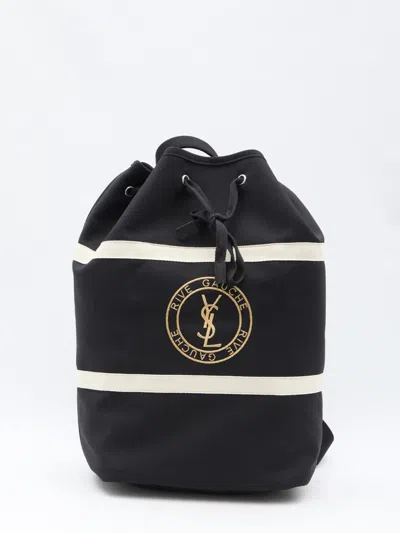 Saint Laurent Rive Gauche Crossbody Bag In Black
