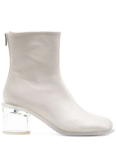 Mm6 Maison Margiela Anatomic 60mm Ankle Boots In Neutrals
