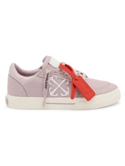 Off-white New Low Vulcanized Canvas Sneakers In Purple