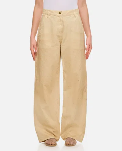 Golden Goose Workwear Pants In Beige