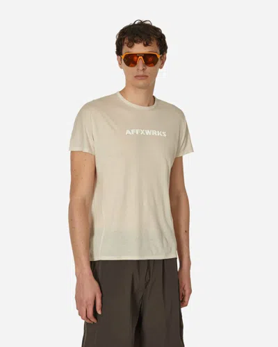 Affxwrks Shoulderless T-shirt Dust In White