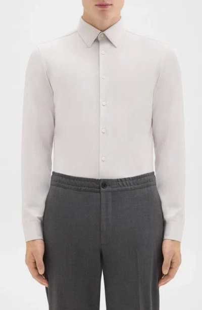 Theory Sylvain Shirt In Structure Knit In Vapor