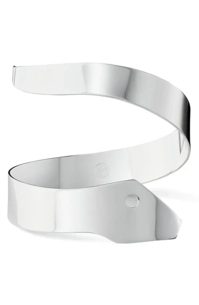 Tory Burch Serpent Cuff In Silver