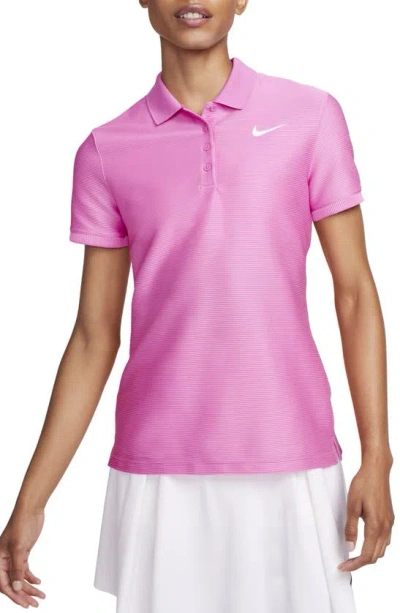 Nike Women's Victory Dri-fit Short-sleeve Golf Polo In Red