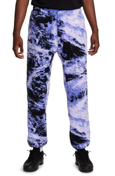 Nike Men's  Acg "wolf Tree" Allover Print Pants In Purple