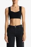 A.l.c Jordana Sweetheart Tank Top In Black