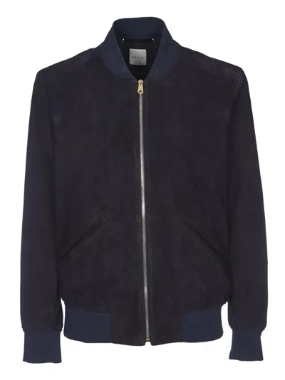 Paul Smith Bomber Jacket In Blue
