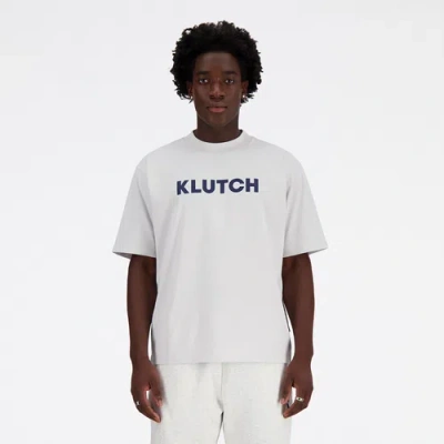 New Balance Men's Klutch X Nb Short Sleeve T-shirt In Gray Matter