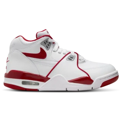 Nike Big Kids' Air Flight 89 Basketball Shoes In Varsity Red/wolf Grey/white