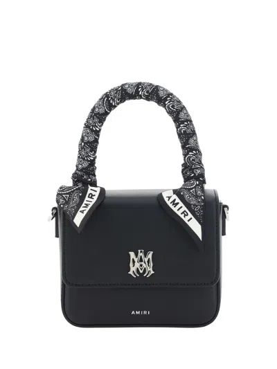 Amiri Black Nappa Leather Micro Bandana Handbag