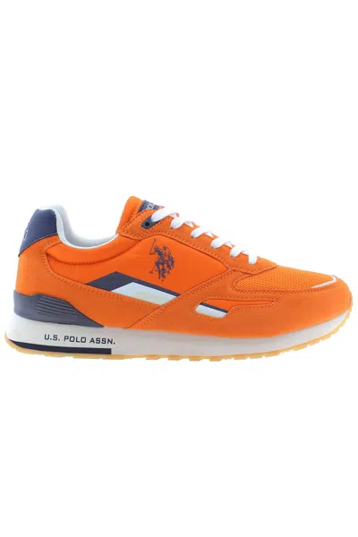 U.s. Polo Assn U. S. Polo Assn. Polyester Men's Sneaker In Orange