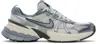 Nike Gray & Gunmetal V2k Run Sneakers In Grey