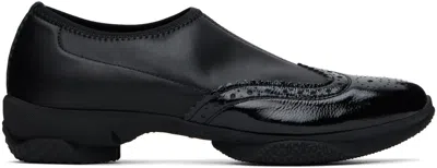 Kiko Kostadinov Sonia Slip On Brogue Shoes Onyx In Black