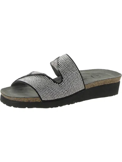 Naot Carmen Womens Leather Strappy Slide Sandals In Grey