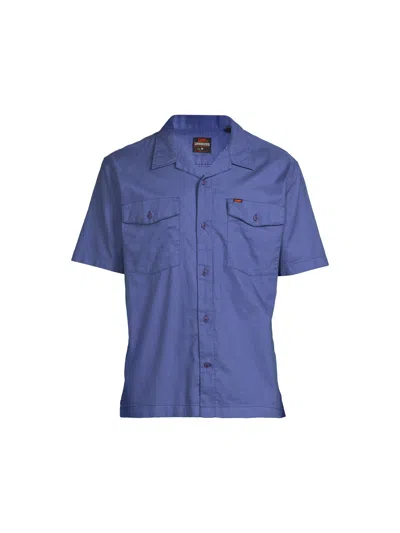 Lee Men's Short Sve Chetopa Shirt Blue