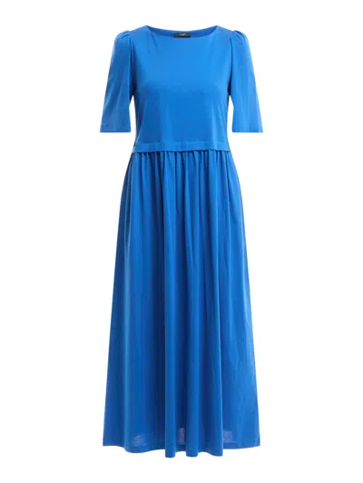 Weekend Max Mara Women's Snack Loose Midi Dress Blue