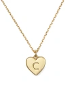 Kate Spade Initial Here C Pendant In Gold