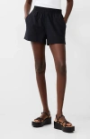 French Connection Poplin Shorts In Black
