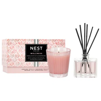 Nest Himalayan Salt And Rosewater Petite Candle And Petite Reed Diffuser Set (limited Edition) In Default Title