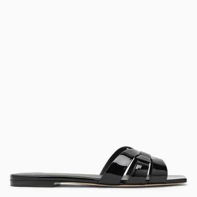 Saint Laurent Slide Nu Pieds 05 Tribute Patent In Black