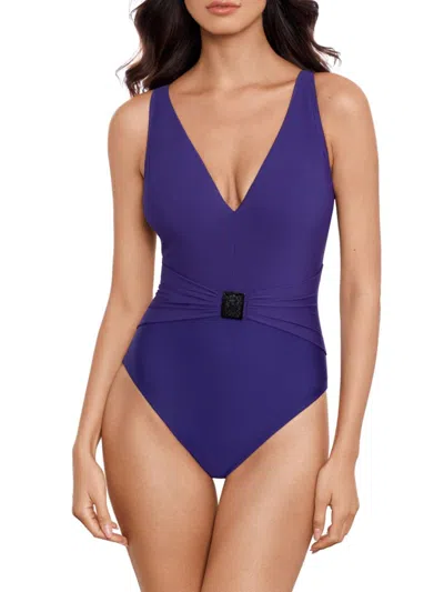 Magicsuit Faith Glimmer Twins One-piece Swimsuit In Passion