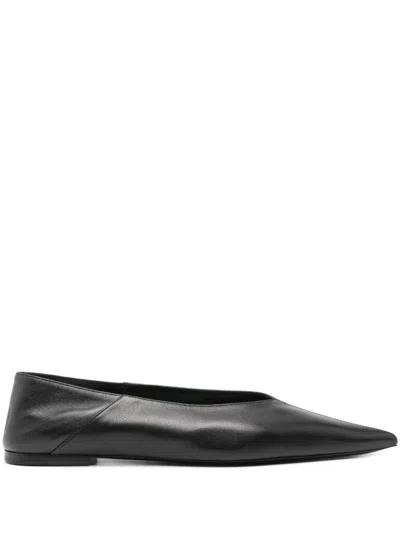 Saint Laurent Nour Ballerina Shoes In Black
