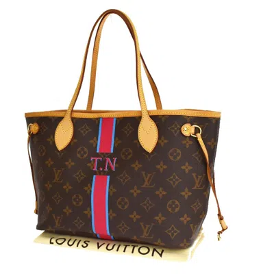 Pre-owned Louis Vuitton Neverfull Pm Brown Canvas Shoulder Bag ()