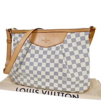 Pre-owned Louis Vuitton Siracusa Beige Canvas Shoulder Bag ()