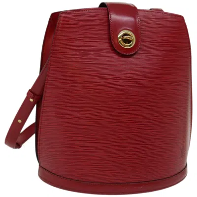 Pre-owned Louis Vuitton Cluny Leather Shoulder Bag () In Red