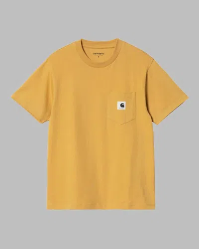 Carhartt Short Sleeve Pocket T-shirt In Sunray In Multi
