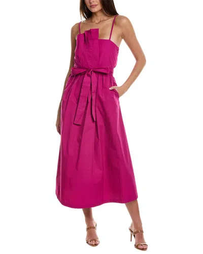 Alpha Studio Asymmetrical Maxi Dress In Pink