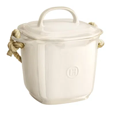 Emile Henry Compost Bin In White