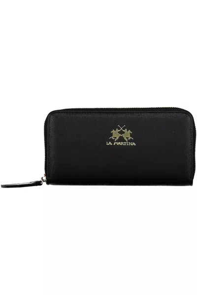 La Martina Polyethylene Women's Wallet In Black