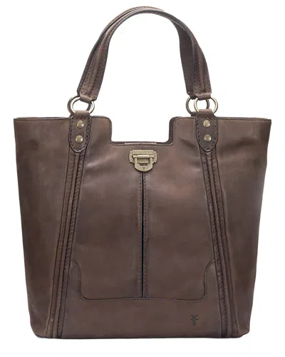 Frye Piper Leather Tote In Brown