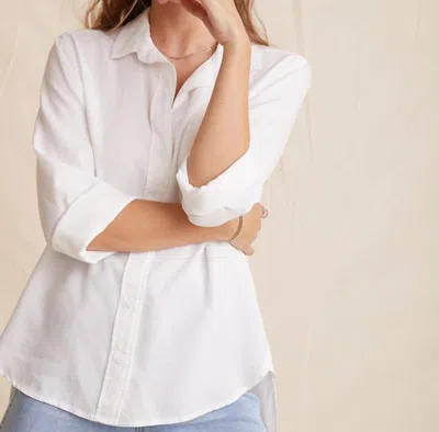 Bella Dahl Women's Shirttail Button Down Blouse In White
