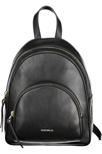 Coccinelle Logo-plaque Detail Backpack In Black