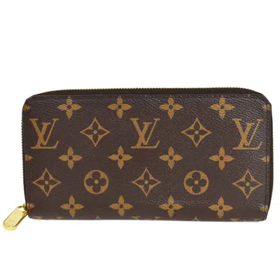 Pre-owned Louis Vuitton Zippy Wallet Canvas Wallet () In Brown