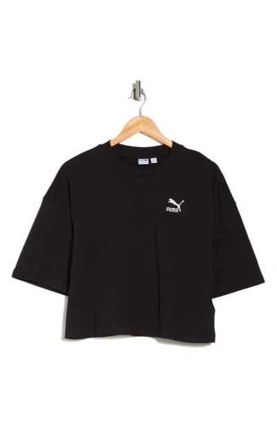 Puma Classics Oversized Tee Woman T-shirt Black Size Xs Cotton