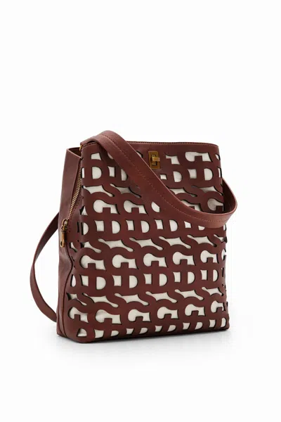 Desigual S Letters Backpack In Brown