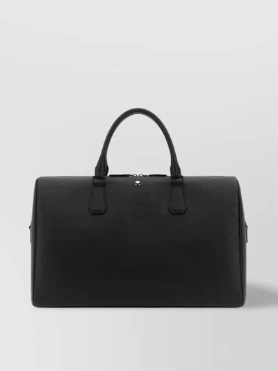 Montblanc Men's Meisterstück Document Case Leather Briefcase Bag In Black